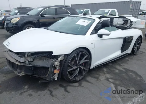 2022 Audi R8 Spyder V10 Performance Rwd S Tronic z USA, uszkodzony, nr VIN WUACECFX6N7901007
